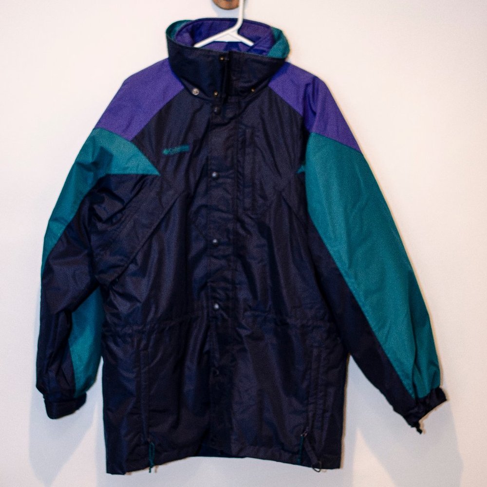 Columbia Vintage 90s Retro Color Block Williwaw 3-in-1 Ski Jacket Men's Med
